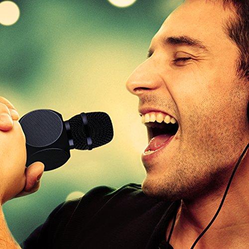 Amicool HD Wireless Microphone Karaoke, Portable Karaoke Player Speaker for Apple iPhone Android Smartphone Or PC, Home Karaoke, Outdoor Party Music Playing Singing Anytime