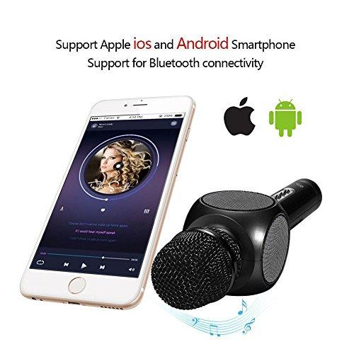 Amicool HD Wireless Microphone Karaoke, Portable Karaoke Player Speaker for Apple iPhone Android Smartphone Or PC, Home Karaoke, Outdoor Party Music Playing Singing Anytime