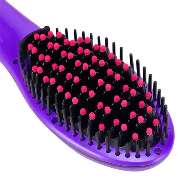 Advanced Hair Straightening Brush, Silky Smooth Results, Static Reduction, Salon-Quality, Effortless Styling, Tangle-Free, Adjustable Temperature, Quick Straightening, Volume Enhancement