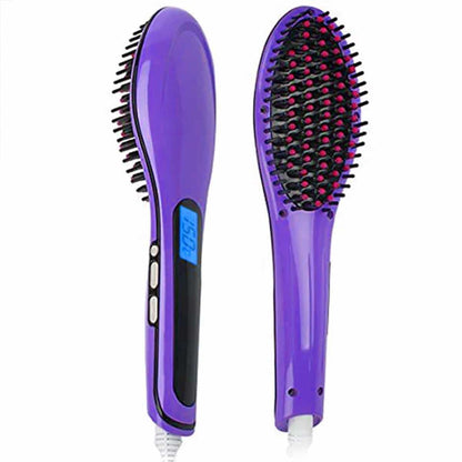 Advanced Hair Straightening Brush, Silky Smooth Results, Static Reduction, Salon-Quality, Effortless Styling, Tangle-Free, Adjustable Temperature, Quick Straightening, Volume Enhancement