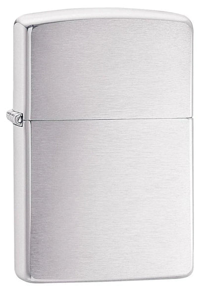 Classic Brushed Chrome Windproof Lighter – Model 200