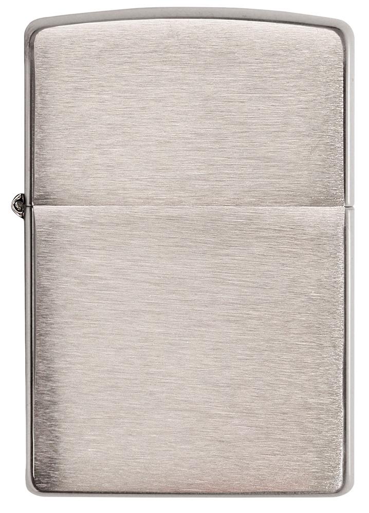 Classic Brushed Chrome Windproof Lighter – Model 200