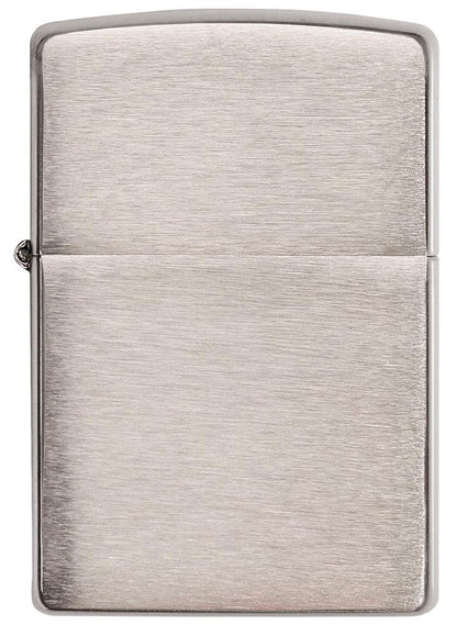 Classic Brushed Chrome Windproof Lighter – Model 200
