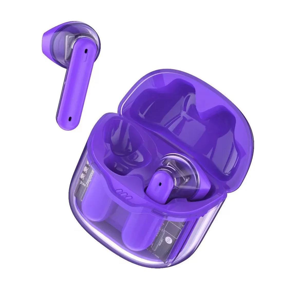 Naked Design True Wireless Headphones TWS Earbuds In Ear Bluetooth 5.3 Ergonomic Design Stereo with Charging Box for Apple Samsung Huawei Xiaomi Everyday Use Traveling Mobile Phone Transparent Design