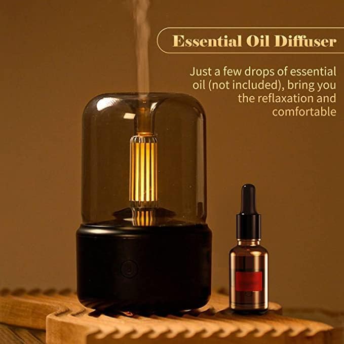 Vintage Style USB Candlelight Aroma Oasis, Perfect for Office, Home, and Yoga, 120ml capacity