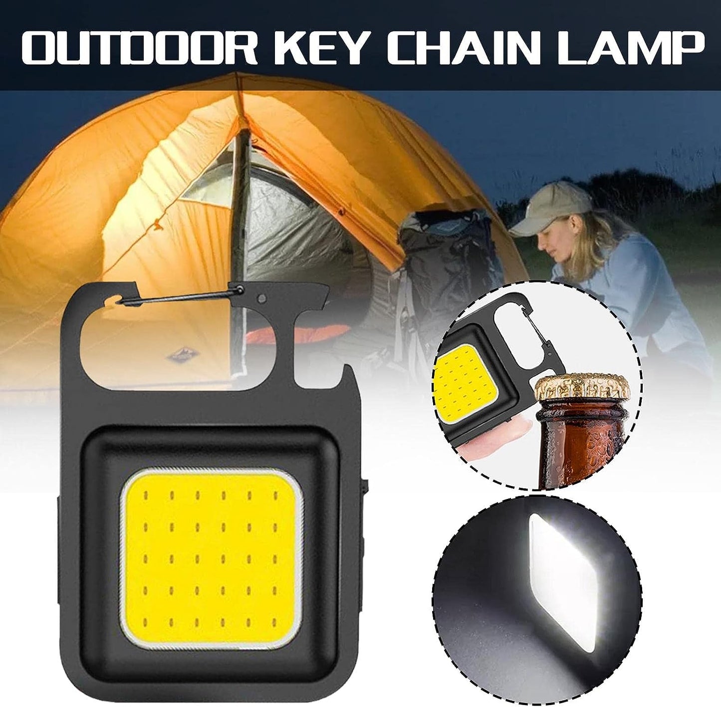 COB Mini Magnetic Headlight for Bikes with Multifunction, 4 Modes, Versatile Features, Strong Aluminium Body