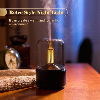Vintage Style USB Candlelight Aroma Oasis, Perfect for Office, Home, and Yoga, 120ml capacity