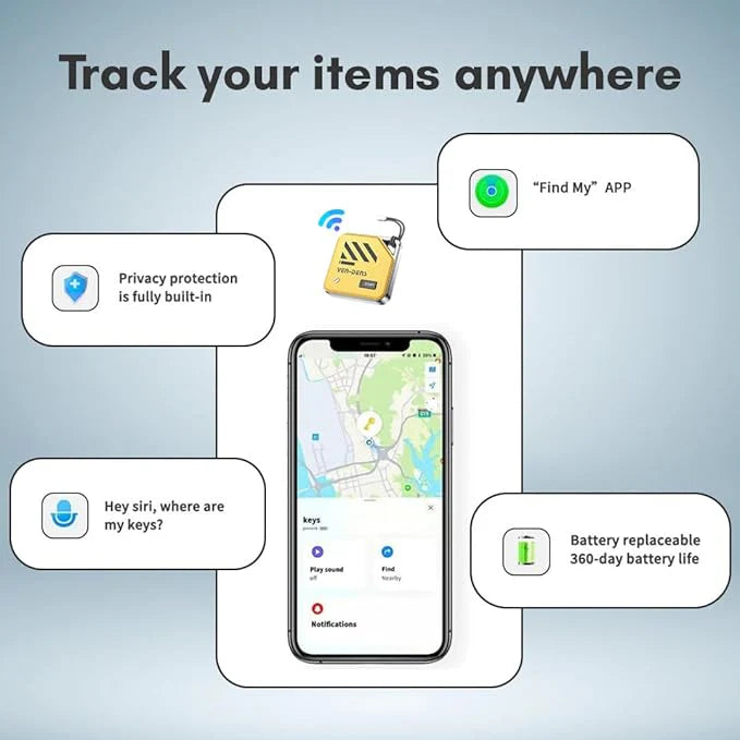 Ven-Dens Bluetooth Locator Tag – Apple Find My, Track Keys, Wallets & Pets