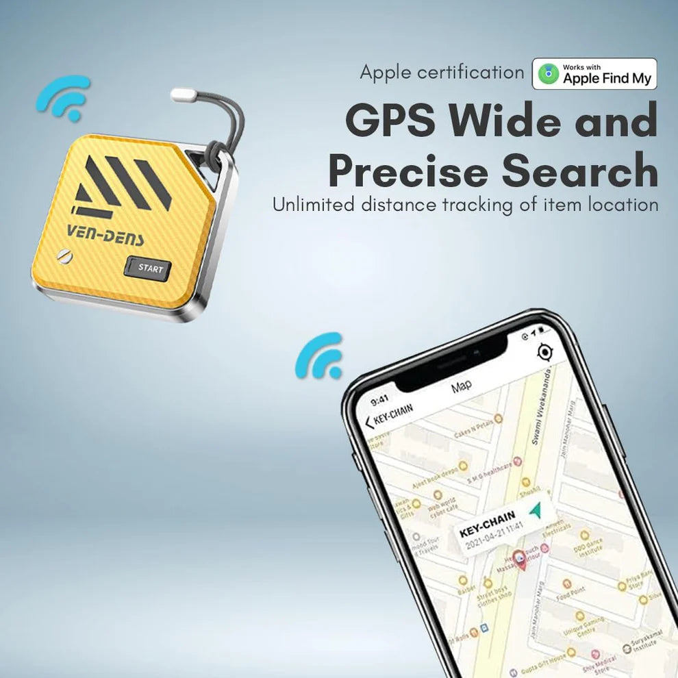 Ven-Dens Bluetooth Locator Tag – Apple Find My, Track Keys, Wallets & Pets