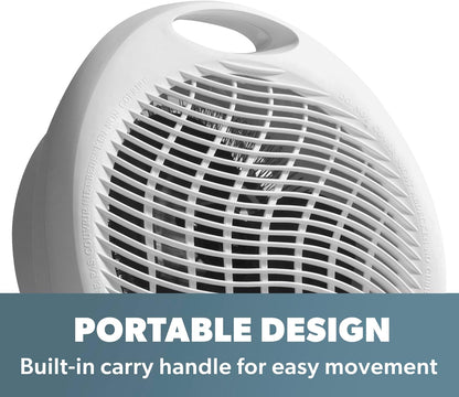 Daewoo 2000W Upright Fan Heater with Automatic Safety Cut Out and 2 Heat Settings
