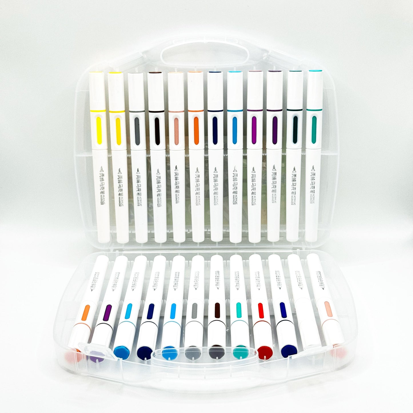 BOLUN 24 Color Acrylic Paint Brush Pens, for Painting, Crafting and More, Perfect for Gifting