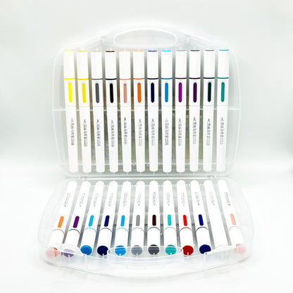 BOLUN 24 Color Acrylic Paint Brush Pens, for Painting, Crafting and More, Perfect for Gifting