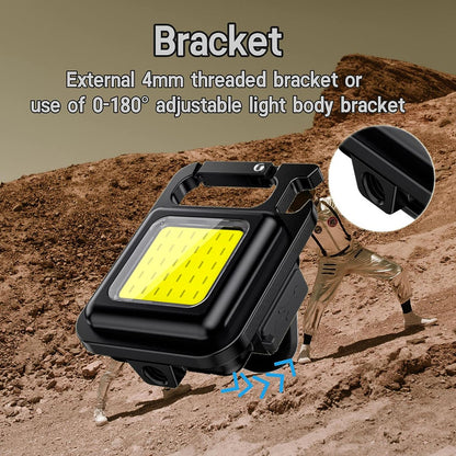 COB Mini Magnetic Headlight for Bikes with Multifunction, 4 Modes, Versatile Features, Strong Aluminium Body