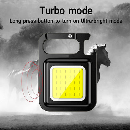 COB Mini Magnetic Headlight for Bikes with Multifunction, 4 Modes, Versatile Features, Strong Aluminium Body