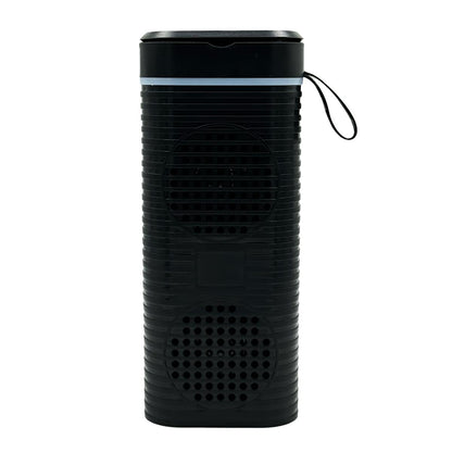Portable Bluetooth Speaker with Phone Stand, RGB Lighting, Rechargeable, FM Radio, Memory Card