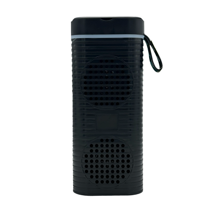 Portable Bluetooth Speaker with Phone Stand, RGB Lighting, Rechargeable, FM Radio, Memory Card