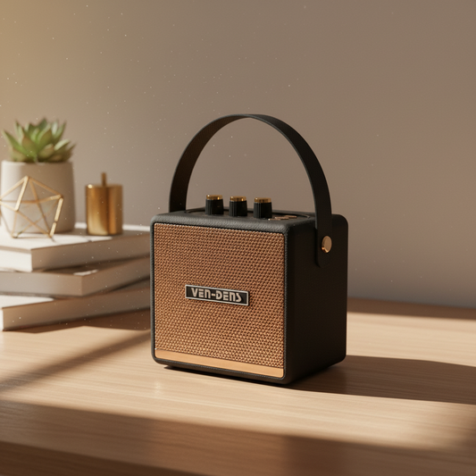 Ven-Dens Wireless Speaker – Small, TWS Pairing, Water Resistant, Bluetooth