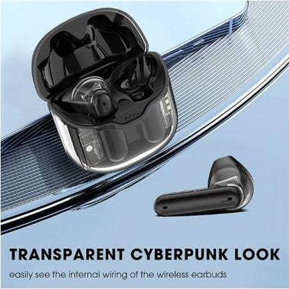 Naked Design True Wireless Headphones TWS Earbuds In Ear Bluetooth 5.3 Ergonomic Design Stereo with Charging Box for Apple Samsung Huawei Xiaomi Everyday Use Traveling Mobile Phone Transparent Design