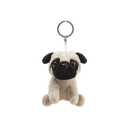 Super Cute Plush Pug Beanie Keychain 12cm, Perfect Gift