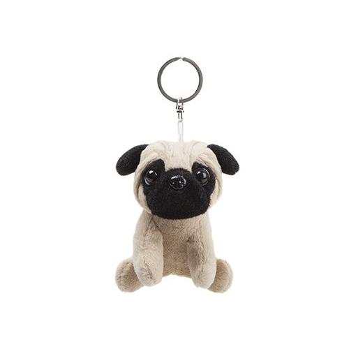 Super Cute Plush Pug Beanie Keychain 12cm, Perfect Gift