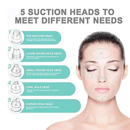 5-in-1 Blackhead & Spot Remover for Face Cleaning, Face Slimming with Multifunction
