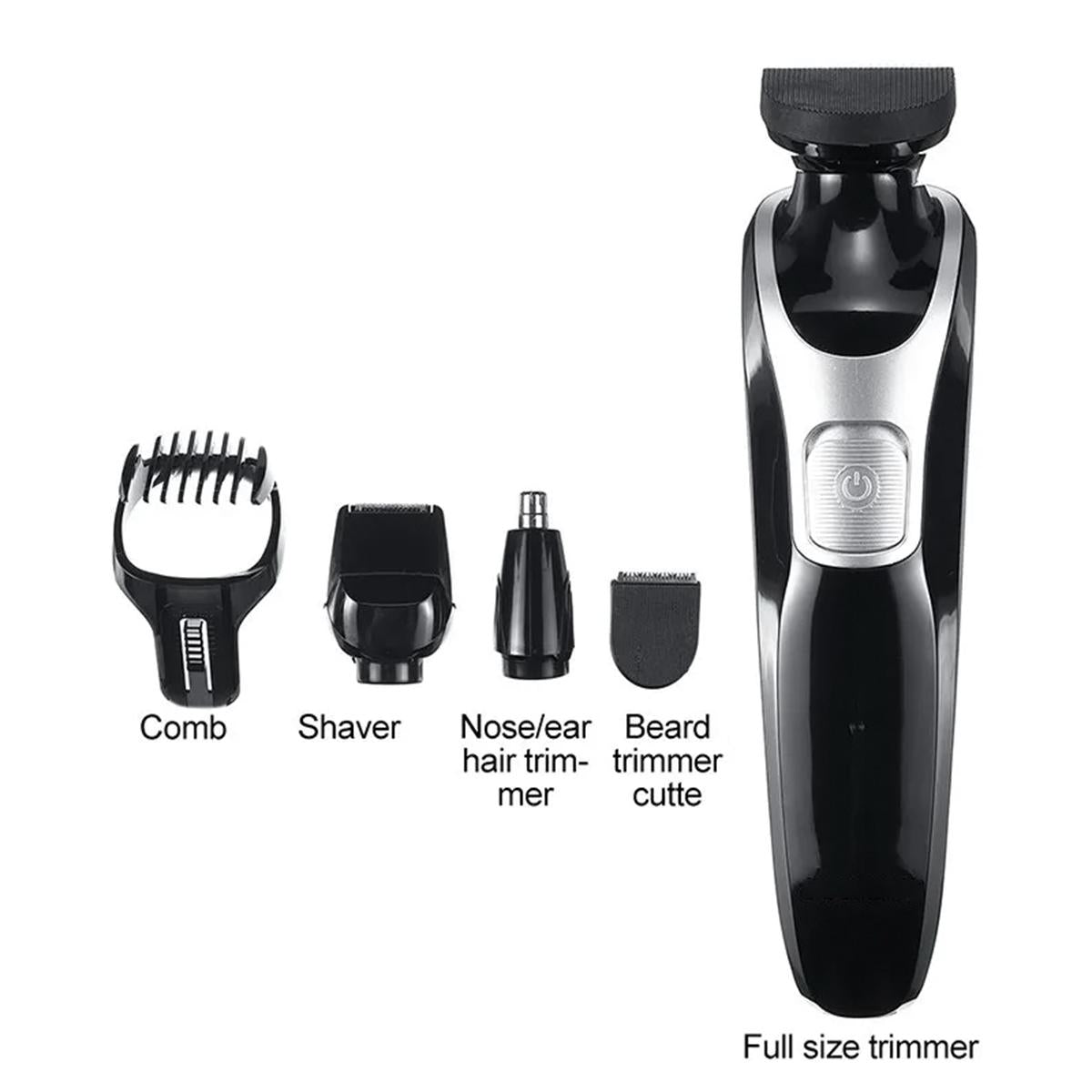 5-in-1 Hair Grooming Kit, Rechargeable Hair Trimmer, Nose Trimmer, Shaver, Beard Styling, Body Grooming, Perfect for Gifting