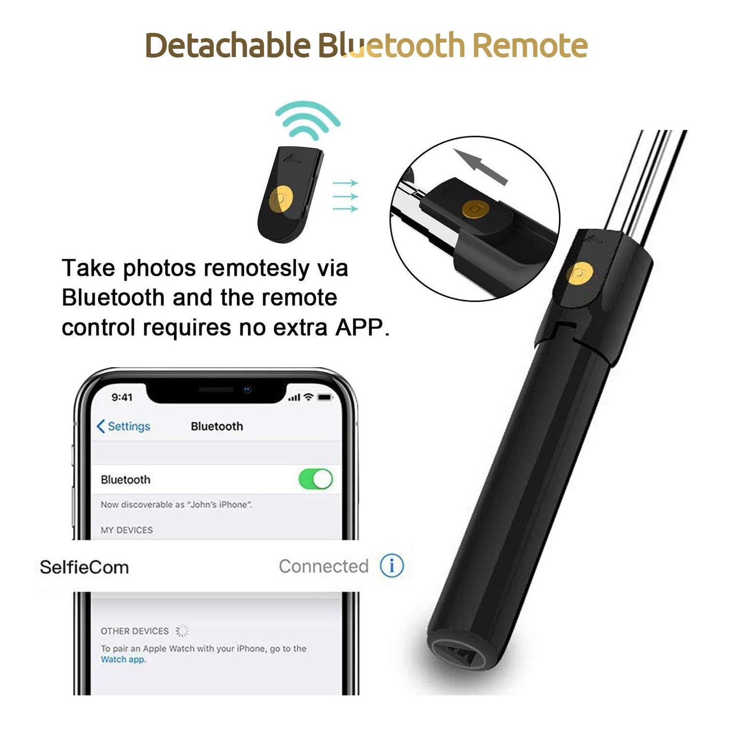 3-in-1 Pro Selfie Stick & Tripod Combo with Remote Control