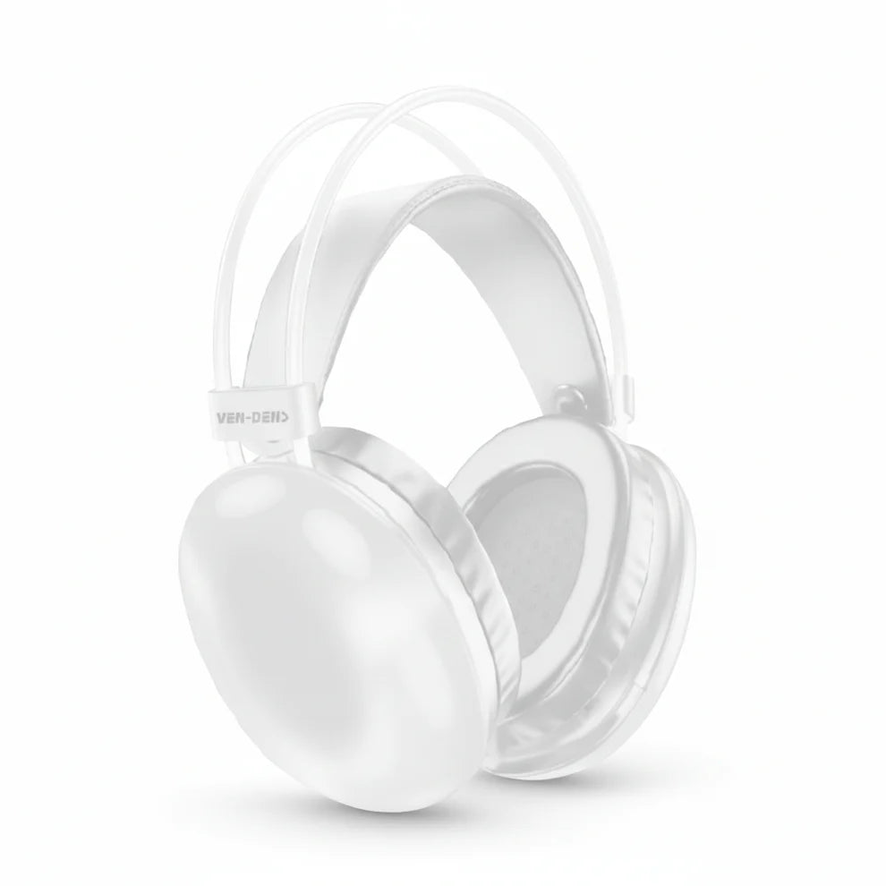 Ven-Dens Wireless Headphones with Mic, RGB Lights, Long Battery Life