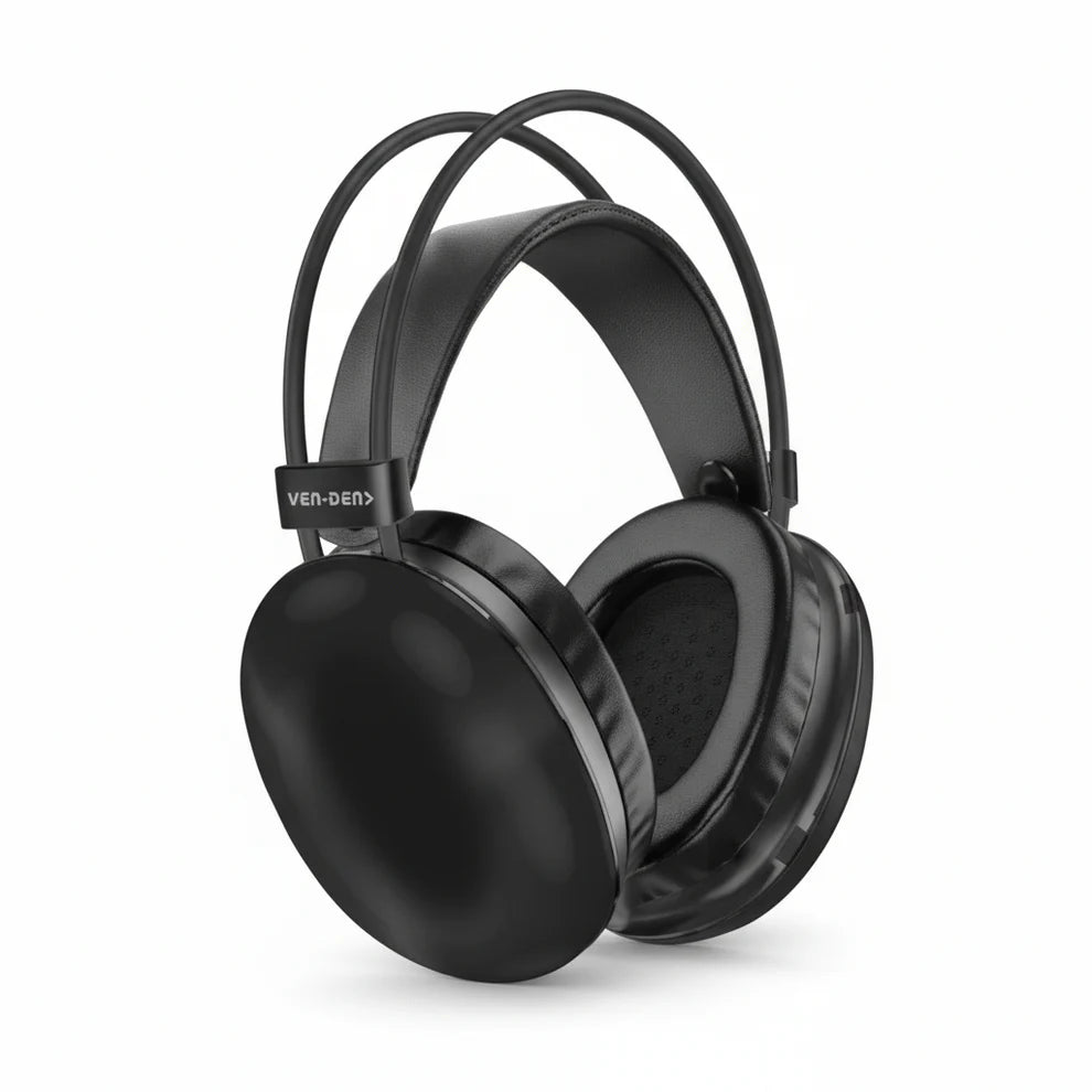 Ven-Dens Wireless Headphones with Mic, RGB Lights, Long Battery Life